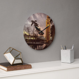 Sunset Tower Time Large Clock