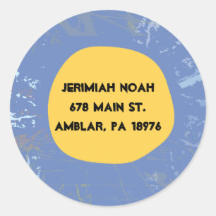 Sunset Tree of Life Return Address Sticker Seal