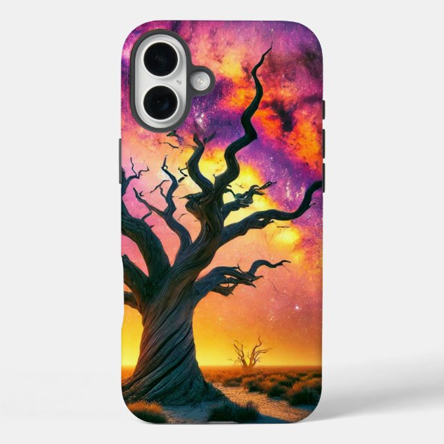 Sunset Tree Scene Phone Case (Back)