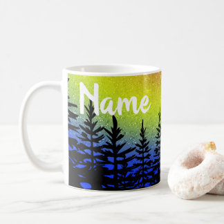 Sunset Tree Silhouette Design Café Mug Cup