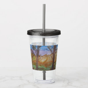 Sunset Trees Acrylic Tumbler