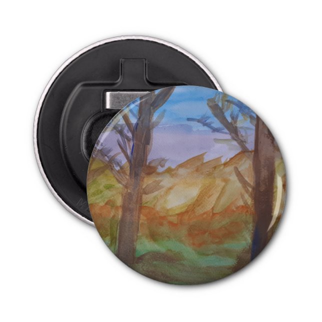 Sunset Trees Bottle Opener (Front)