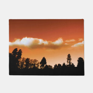 Sunset trees doormat
