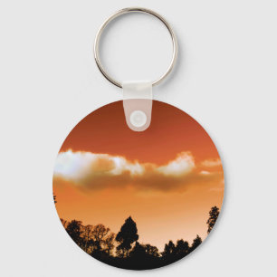 Sunset trees keychain