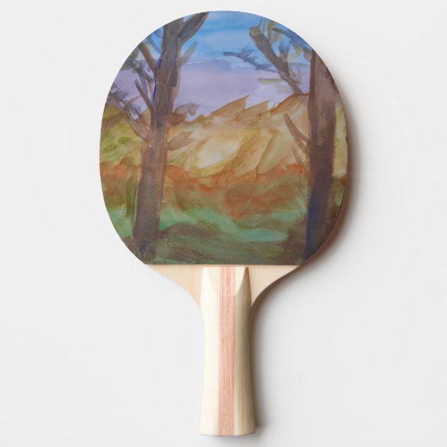 Sunset Trees Ping Pong Paddle (Front)
