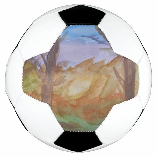 Sunset Trees  Soccer Ball (Front)
