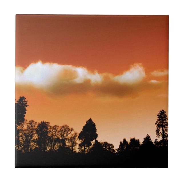 Sunset trees tile (Front)