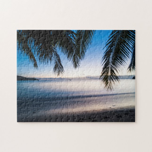 Sunset Tropical Seascape, Fiji Jigsaw Puzzle (Horizontal)