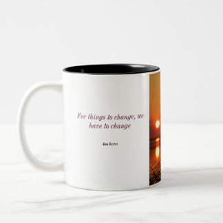 Sunset Two-Tone Coffee Mug