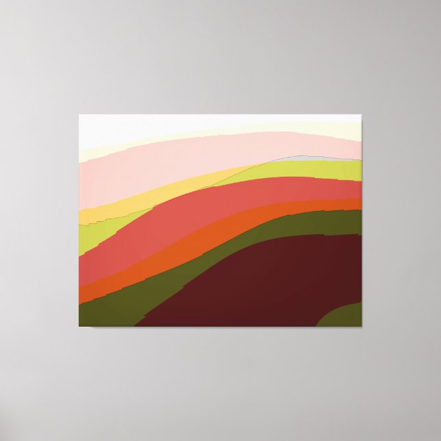Sunset Vibes Abstract Art 206 Canvas Print (Front)