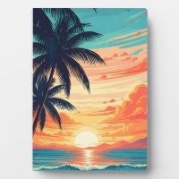 Sunset Vibes Retro Beach