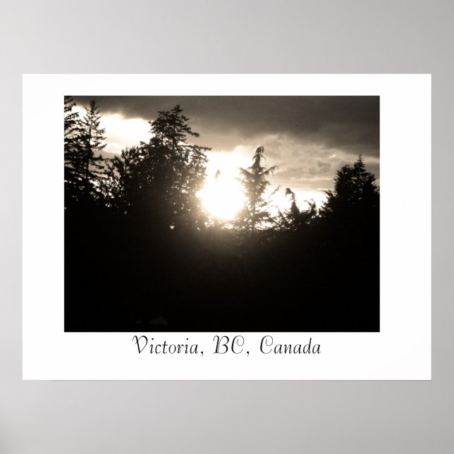 Sunset, Victoria, BC, Canada Poster (Front)