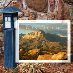 Sunset View of El Capitan, Guadalupe Mountains NP Postcard