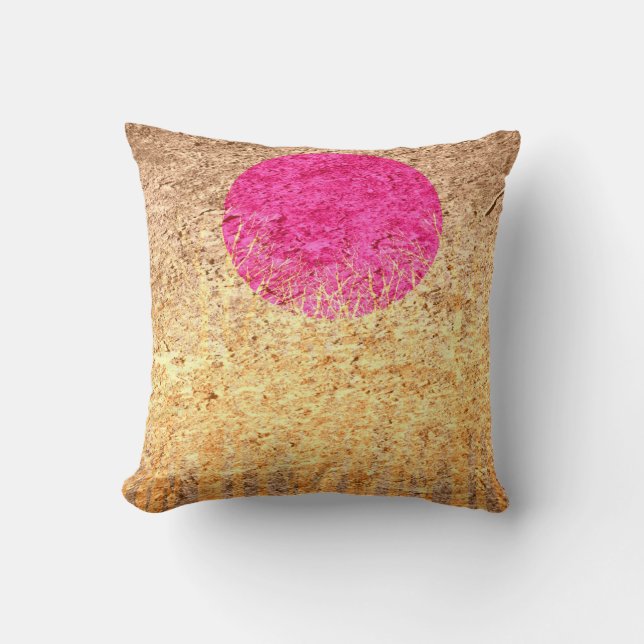 Sunset Vintage | Abstract Painting 3 Throw Pillow (Front)