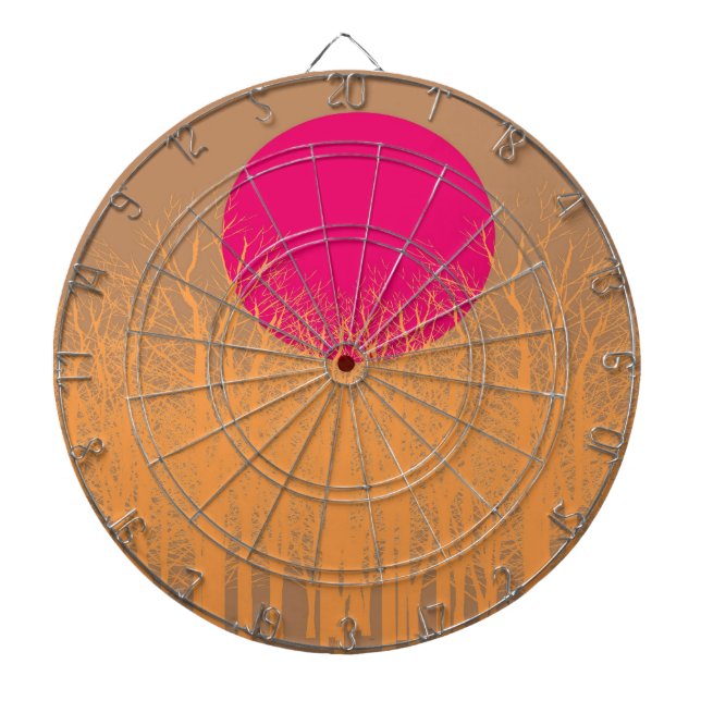 Sunset Vintage Dartboard (Front)