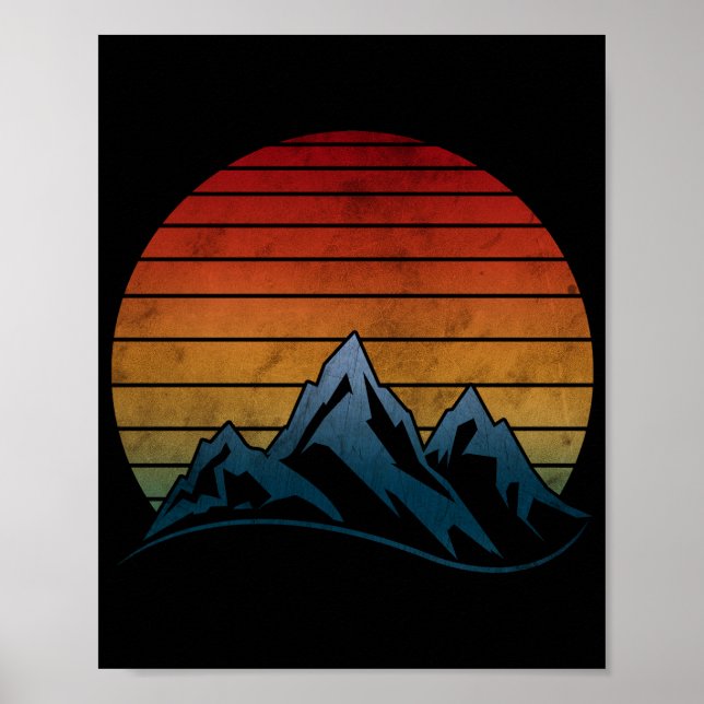 SUNSET VINTAGE MOUNTAIN  POSTER (Front)