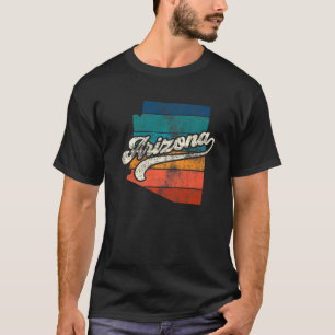 Sunset Vintage Retro Arizona Home State Az 70s 80s T-Shirt