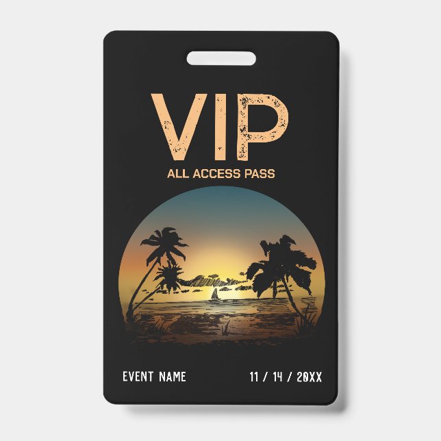 Sunset VIP Badge (Front)