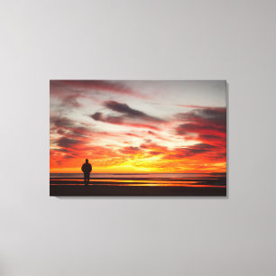 Sunset Walk Canvas Print