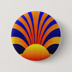 Sunset Wall 2 Inch Round Button
