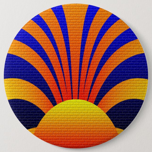 Sunset Wall 6 Inch Round Button (Front)