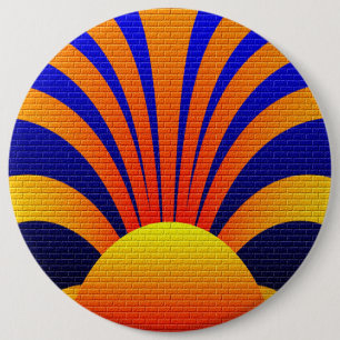 Sunset Wall 6 Inch Round Button