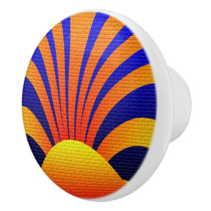 Sunset Wall Ceramic Knob