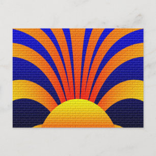 Sunset Wall Postcard
