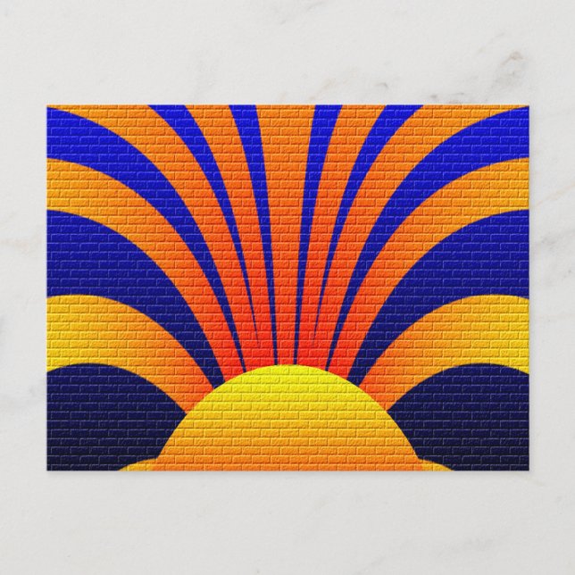 Sunset Wall Postcard (Front)