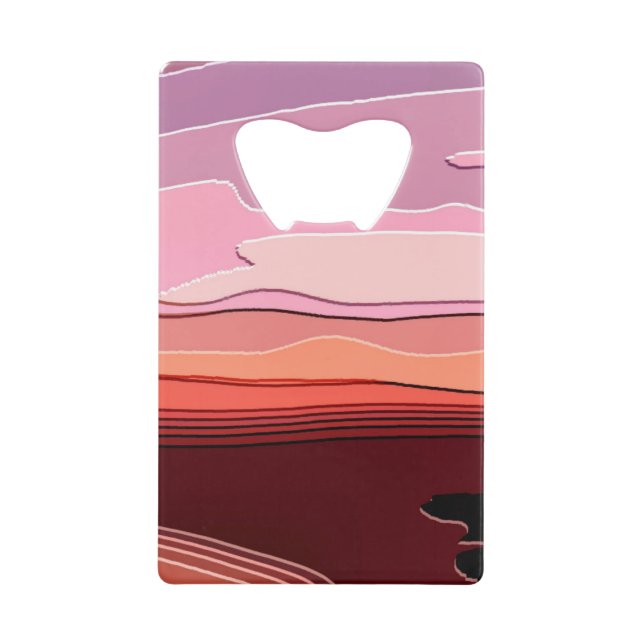 SUNSET WALLET BOTTLE OPENER (Front)