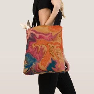 Sunset Watercolor Glaze Tote Bag