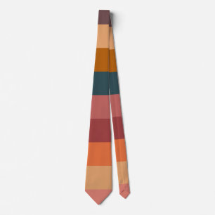  Sunset Watercolor Stripes  Tie