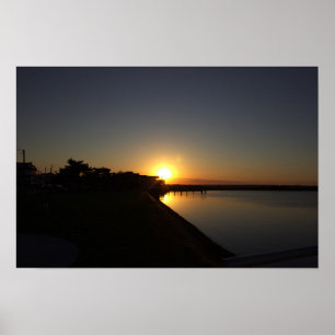 Sunset Waterscape Photo Poster