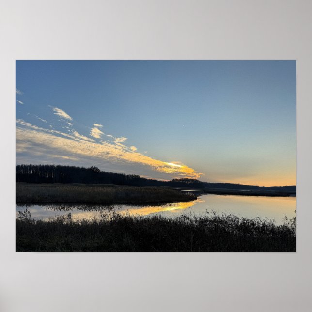 Sunset Waterscape Poster (Devant)