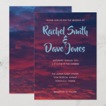 Sunset Wedding Invitation