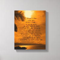 Sunset Wedding Vows Print