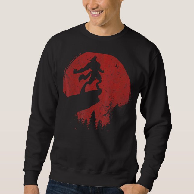 Sunset Werewolf Wolves Fans Sweatshirt (Front)