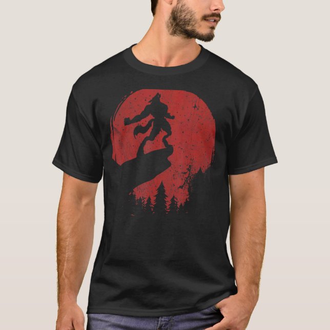 Sunset Werewolf Wolves Fans T-Shirt (Front)