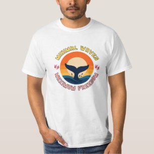 Sunset Whale Tail Serenity T-Shirt
