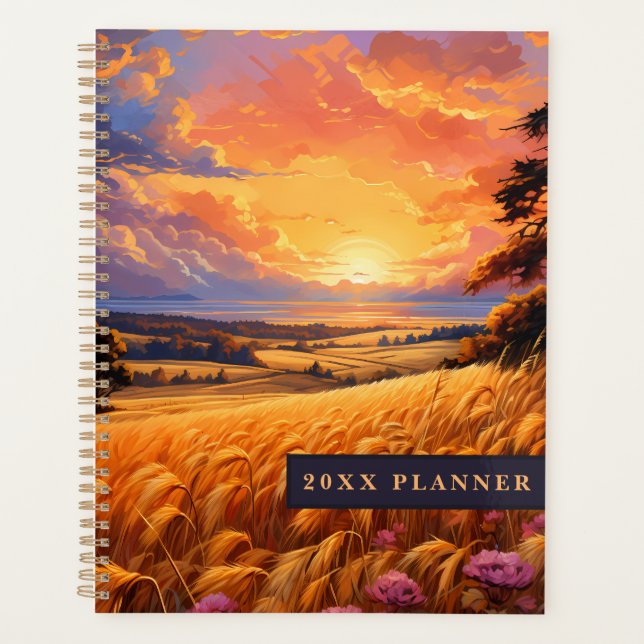 Sunset Wheat Field Planner (Front)