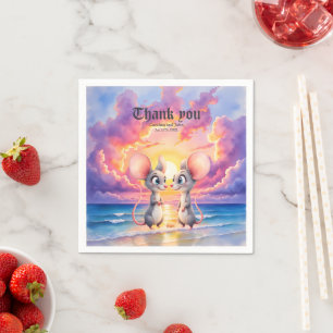 Sunset Whispers – A Tiny Love Story. Napkin