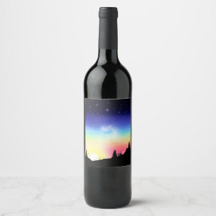 Sunset Wine Label