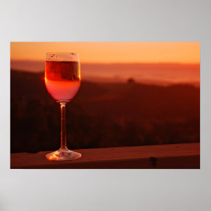Sunset Wine Tasting Party Poster