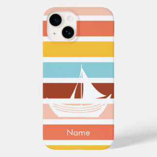 Sunset with boat iPhone / iPad case