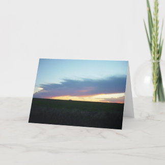 Sunset With Cloud Bridge Card