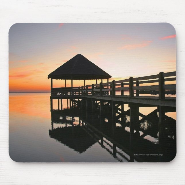 Sunset With Reflections Mouse Pad (Front)