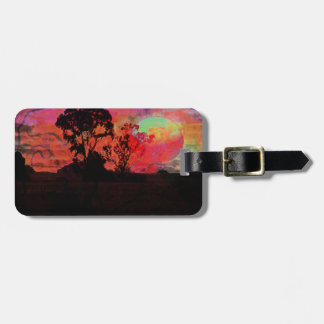 Sunset With Tree Luggage Tag