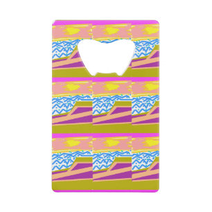 Sunset Yacht Waves Credit Card Bottle Opener