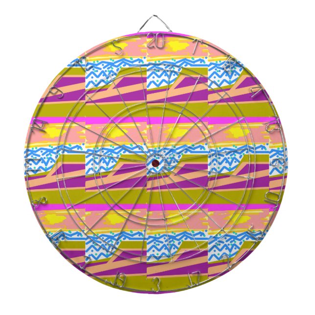 Sunset Yacht Waves  Dartboard (Front)