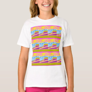 Sunset Yacht Waves T-Shirt